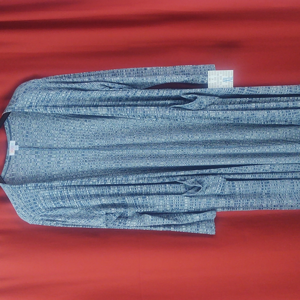 LuLaRoe Sarah Style Cardigan/Duster with pockets Sz X-Large